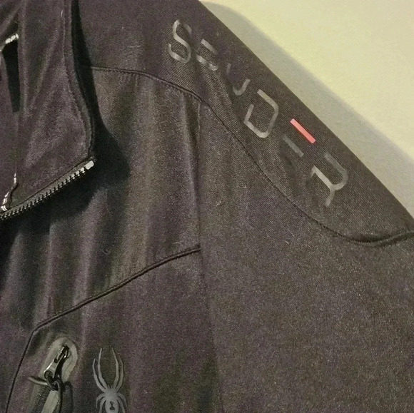 Spyder Active Pro Web Full Zip Nylon Jacket Black XL Long Sleeve - Picture 8 of 11